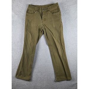Patagonia Organic Cotton Jeans Pants Mens 32 (31x31) Green Brown Straight Fit